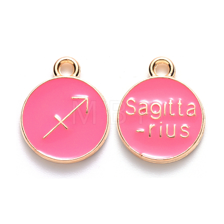 Alloy Enamel Pendants X-ENAM-S124-01A-03F-1