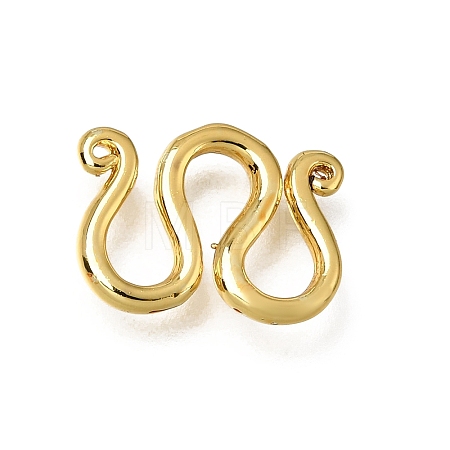 Brass M-Hook Clasps KK-CBA0DF0-14B-G-1