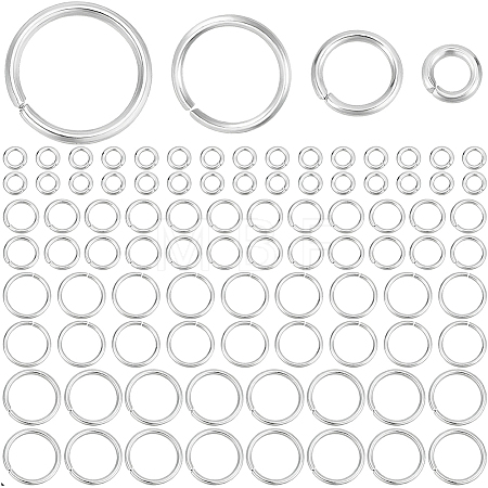 900Pcs 4 Styles 304 Stainless Steel Jump Rings STAS-BBC0010-64S-1