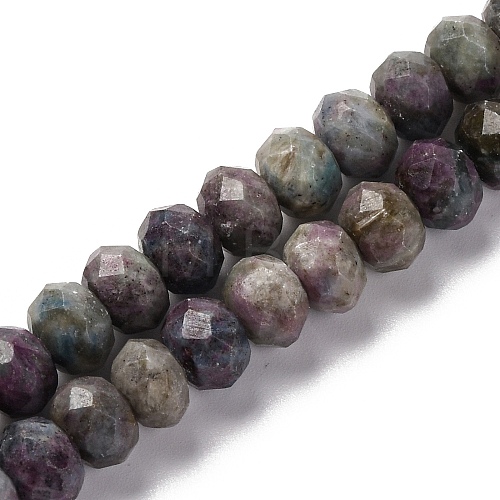 Natural Ruby in Zoisite Beads Strands G-K380-A60-05-1