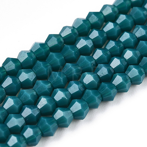 Opaque Solid Color Imitation Jade Glass Beads Strands EGLA-A039-P2mm-D18-1