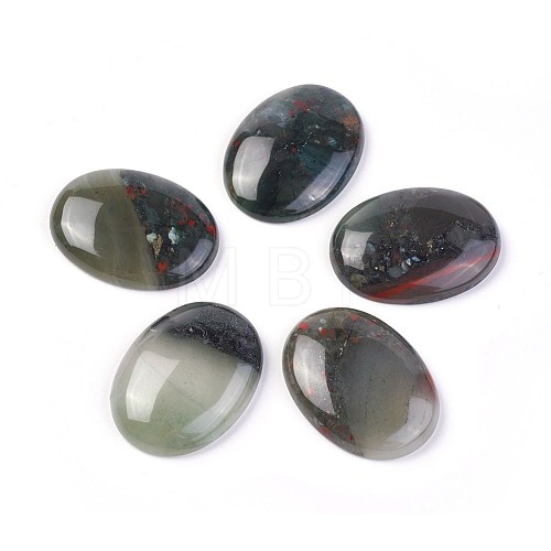 Natural Bloodstone Cabochons G-F608-02C-1