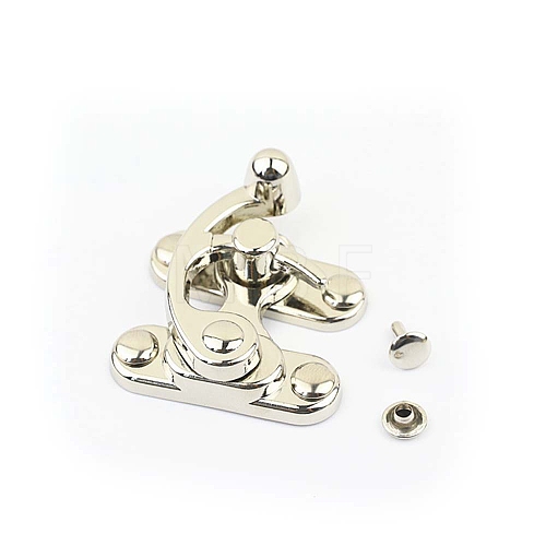 Zinc Alloy Wooden Box Lock Catch Clasps PW-WG533CA-02-1