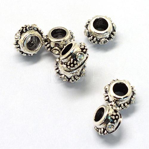 Alloy Rhinestones European Beads PALLOY-Q313-06A-1