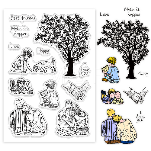 Custom Summer Theme PVC Plastic Clear Stamps DIY-WH0631-0177-1