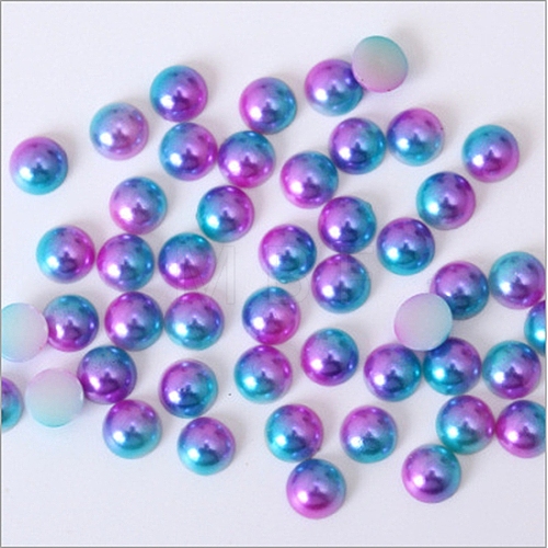 ABS Plastic Imitation Pearl Cabochons MRMJ-R085-055A-1