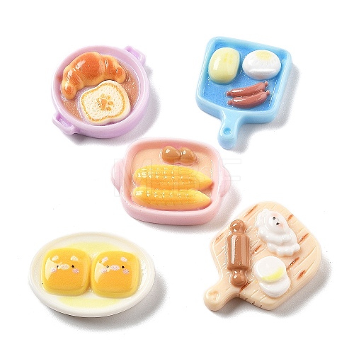 Cute Mini Cartoon Food Series Resin Cabochons CRES-I038-02C-1