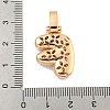 Brass Micro Pave Clear Cubic Zirconia Pendants KK-B099-01G-F-3