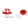 2Pcs Opaque Acrylic Enamel Beads MACR-N018-15G-3