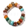 Natural & Synthetic Mixed Gemstone Beads Strands G-K335-02B-2