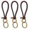 Cowhide Leather Keychains KEYC-WH0029-142A-1