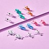 7Pair 7 Style Cute Animal Resin Stud Earrings EJEW-SZ0001-59-4