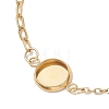 304 Stainless Steel Paperclip Chain Satellite Chain Bracelet Making BJEW-JB13070-01-3