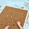 1Pc Nylon Tactical Hook and loop Fastener Patch Hanging Display Board with Eyelets AJEW-OC0005-81B-3