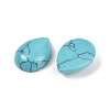 Dyed Synthetic Turquoise Cabochons G-H094-01A-24-2