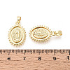 Religion Brass Pendants KK-T073-55G-3