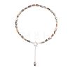 Natural Paua Shell and Brass and 304 Stainless Steel Curb Chains Necklaces NJEW-JN06197-2
