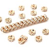 Brass Rhinestone Spacer Beads RB-A014-L6mm-01LG-NF-1