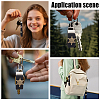 4Pcs 2 Styles Felt Keychain Clasps FIND-GF0009-68-5