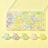 48Pcs 2 Styles UV Plating Transparent Acrylic Beads SACR-FS0001-36-8