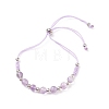 Natural Mixed Stone Beads Slider Bracelets for Men Women BJEW-JB08717-3