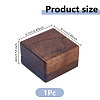 Wood Cuff-link Gift Storage Magnetic Boxes CON-WH0089-217B-2
