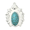 Dyed Synthetic Turquoise Pendants LS-STAS-G374-05S-13-1