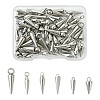 60Pcs 6 Styles 201/304 Stainless Steel Pendants STAS-CJ0002-93-1