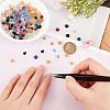 240Pcs 12 Style Camellia Transparent Resin Cabochons MRMJ-OC0003-41-3