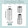 12Pcs Stainless Steel Screw Clasps STAS-BC0004-25C-2