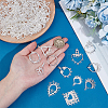 96Pcs 12 Styles Alloy Hollow Chandelier Component Links FIND-PH0061-70-3