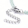 Electroplate Glass Beaded Necklaces NJEW-JN02793-05-3