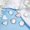 9 Sets 3 Style DIY Sublimation Blank Brooch Pin Making Kit FIND-BC0004-04-5
