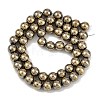 Electroplated Synthetic Magnetic Hematite Beads Strands G-G174-L01-03-2