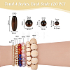 480Pcs 4 Styles Retro Wooden Beads WOOD-PH0003-63-2