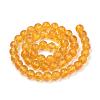Synthetic Citrine Beads Strands G-S150-14-6mm-3