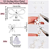 20Pcs Brass Stud Earring Findings KK-SC0008-01S-2