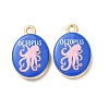 Printed Alloy Pendants AL-CBA7256-21G-1