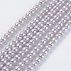 Eco-Friendly Dyed Glass Pearl Beads Strands HY-A008-6mm-RB004-1