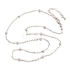 Brass Satellite Chains Necklaces for Women NJEW-D302-28P-4