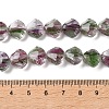 Inner Flower Handmade Lampwork Beads Strands LA-CBA3F7A-02H-4