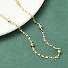 3.5MM Round Ball Brass Oval Link Chain Necklaces for Women LS-NJEW-K271-18G-3
