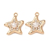 Alloy & ABS Imitation Pearl & Rhinestone Pendants FIND-K030-18C-G-1