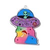 Space Theme Translucent Resin Pendants RESI-K019-11C-3