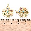 Rack Plating Brass Micro Pave Colorful Grade AAA Cubic Zirconia Pendants X-KK-M280-05G-3