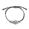 304 Stainless Steel Macrame Pouch Bracelet Making for Stone Holder AJEW-JB01193-01-1