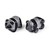 Natural Obsidian Panda Display Decorations G-T144-81A-3