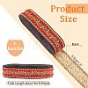 Ethnic Embroidery Polyester Flat Ribbons OCOR-WH0060-38C-2