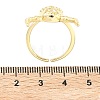 Brass Cuff Rings RJEW-D341-01G-5