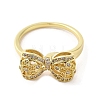 Rack Plating Brass Micro Pave Cubic Zirconia Finger Ring RJEW-C072-33D-G-2